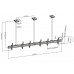 QVC03-346TL-02: Commercial Ceiling Mount Menu Board for Linear Array with Long Poles